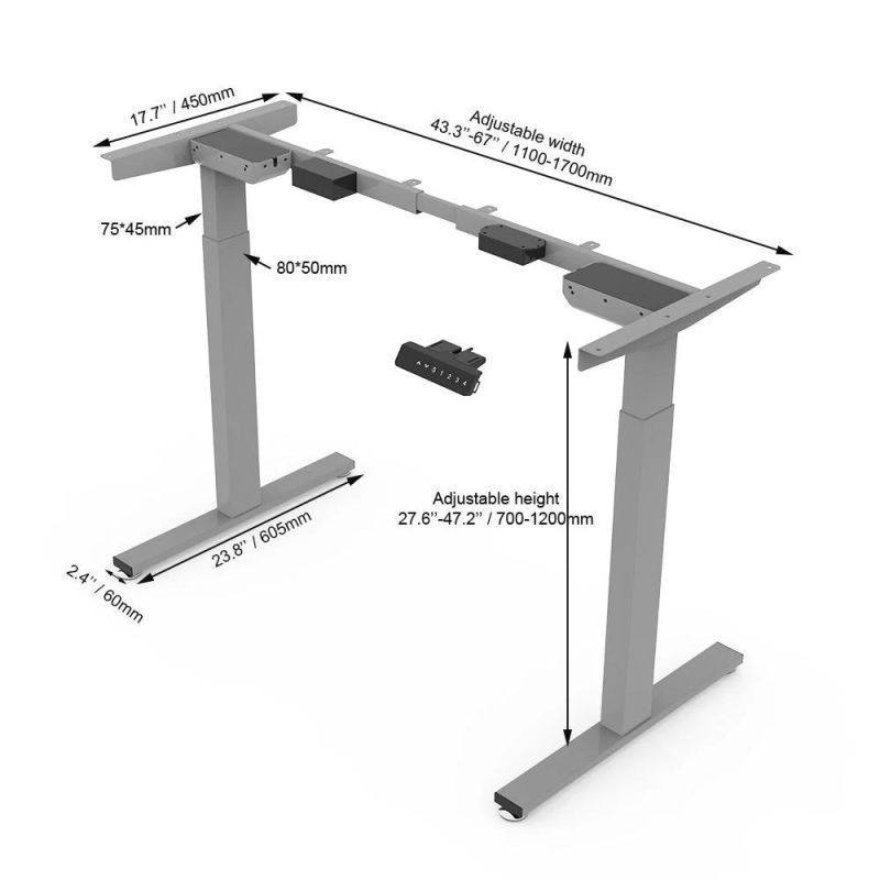 Executive Desk Office Furniture Ergonomic Motorized Height Adjustable Laptop Desk