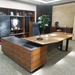 Luxury Wooden Design Walnut Wood Executive Execusive Office Furniture Desk