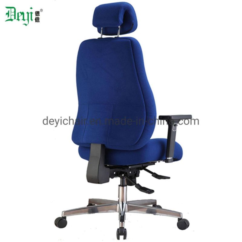 High Back Computer Manager Commercial Furniture Functional Mechanism Soft Foam Ergonomic Office Fabric Chair