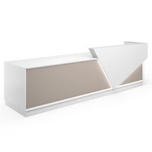 Special Shape Beauty Salon Reception Desk White SPA Reception Desk