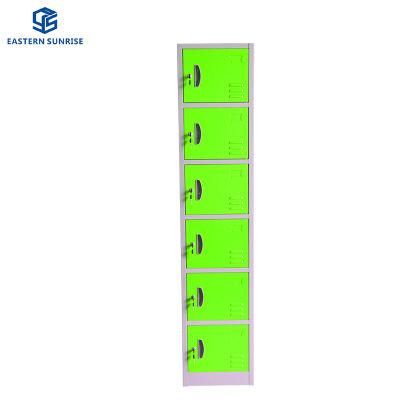 Customized 6 Door Metal Steel Safety Storage Cabinet Locker