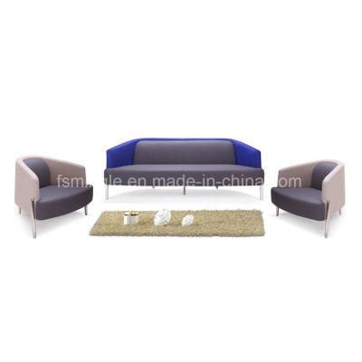 Classic Design Medium Back Fabric Office Sofa for Meeting Room