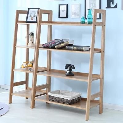 Solid Wood Norwegian Style Shelf Simple Bookshelf Storage Rack