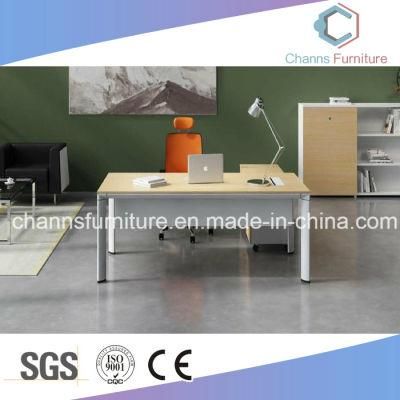 Modern L Shape Computer Desk Wood Table Office Furniture (CAS-M1750)