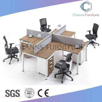 Modern 4 Person Wooden Office Workstation (CAS-W1771531)