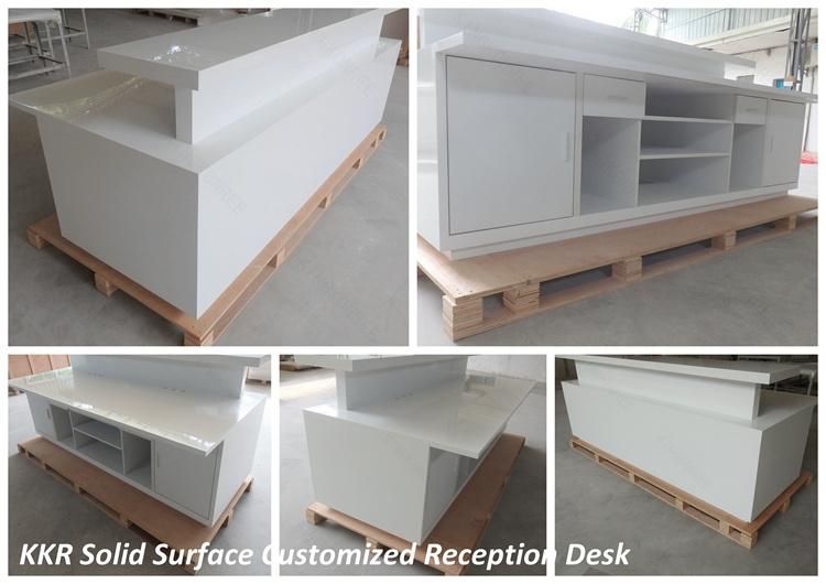 Customized Deisgn and Size Contemporary Office Shopping Mall Front Counter Reception Desk