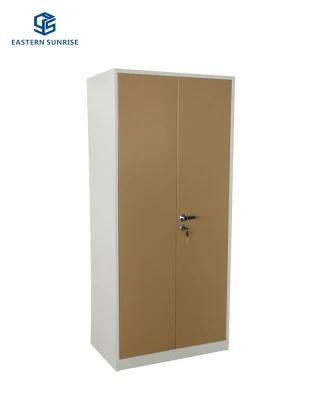 Modern Design 2-Door Home Use Steel Metal Wardrobe