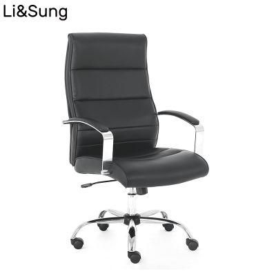 Factory Wholesale High Quality High Back Chrome Base Office Chair