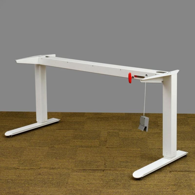 Modern Furniture Manual Height Adjustable Standing Office Workstation Study Computer Table (Milano)