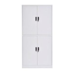 Office Furniture Equipment 4 Door Metal Cupboard High Quality Cold Roller Steel Filing Cabinet with Plastic Handle Lock