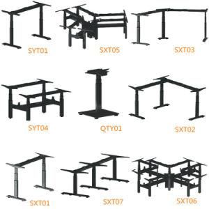 Different Types Office Electric Table Frame Adjustable Height Standing Desk with Dual Motors