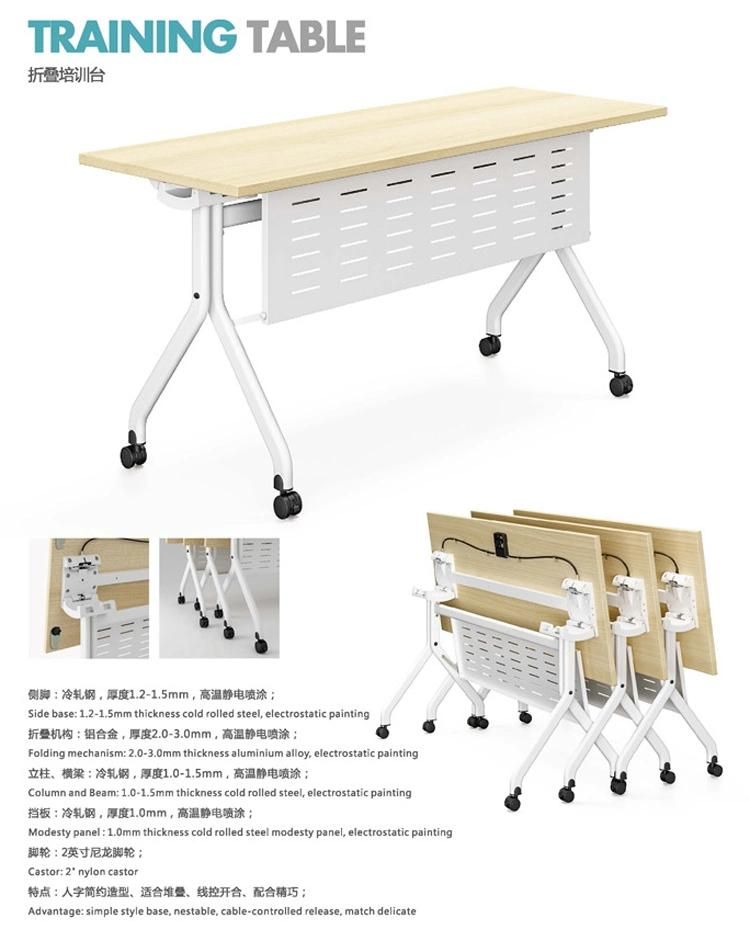 Modular Office Folding Training Table Foldable Conference Desk Meeting Table Design