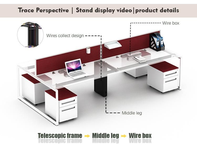 Factory Direct Sale Workspace Computer Desk Furniture Specification Office Workstation