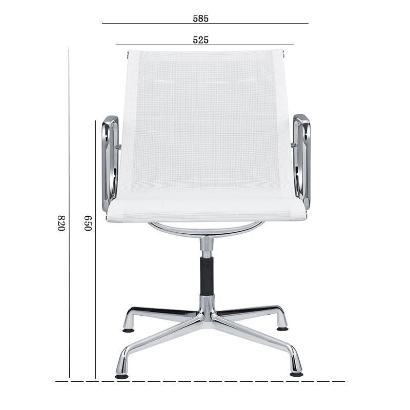 Classic Ea Style Middle Mesh Ergonomic Fixed Aluminum Executive Manager Home Office Swivel Office Chair