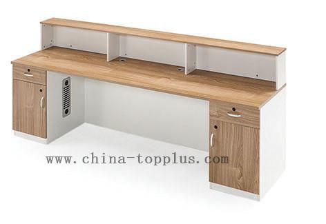 Melamine Office Furniture Simple Reception Desk Durable Front Table (M-Q1601)