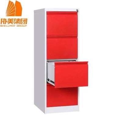 Metal Clothes Vertical 4 Drawer Office Furniture Steel Filing Cabinet