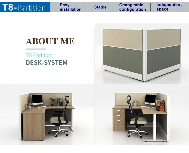 Manufacturer Price Modern Simple Design Office Cubicle Workstation
