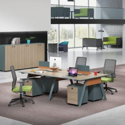 Foshan Furniture Office Table Workstation Four Person Desks for Employee