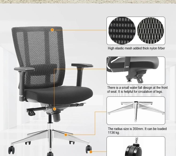 Height Adjustable Comfortable Work Home Manager Chair Furniture Mesh Office Chairs