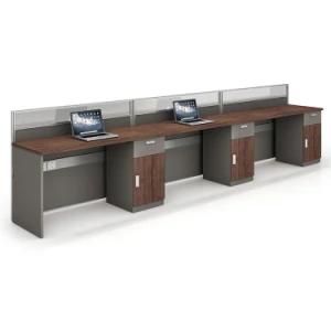 2020 Zhongshan Furniture Wooden MFC Workstation Space Saving Office Furniture