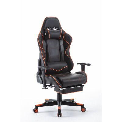 PU Leather Executive PC Adjustable Racing Computer Gaming Chair with Footrest