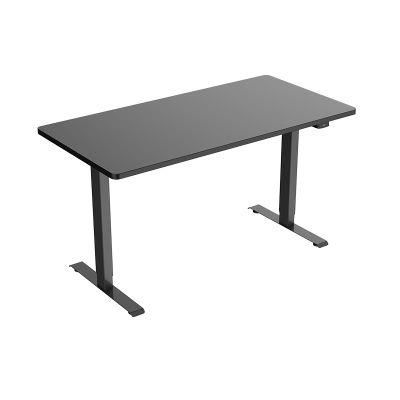 Jiecang Black Dual Motor Memory Control Sit to Stand Study Working Table Mechanical Adjustable Desk