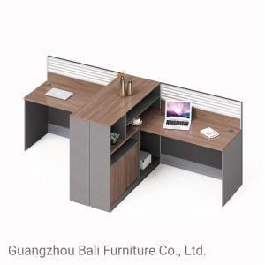 Modern Staff Office Furniture Study Table Computer Desk Counter Top Screen Wooden Partition Workstation (BL-WN06L3045)