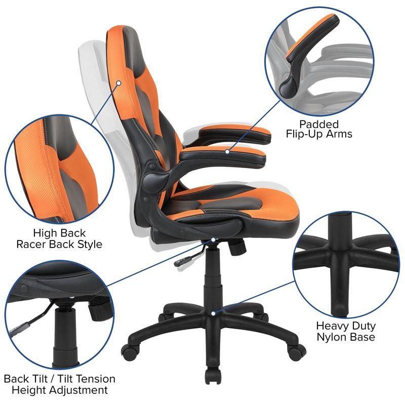 Chair Set Desk Computer & with Cup Holder Headphone Hook and Monitor Stand