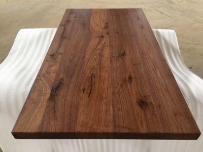 Black Walnut Edge Glued Office Desk Top