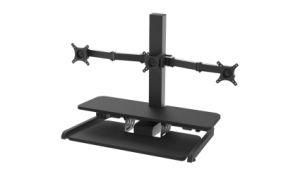 Professional Three Color Table Converter Monitor Stand with Monitor Arms