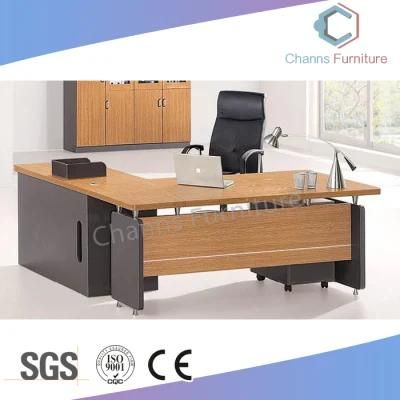 Classical Design L Shape Office Table with Mobile Drawer (CAS-MD18A34)