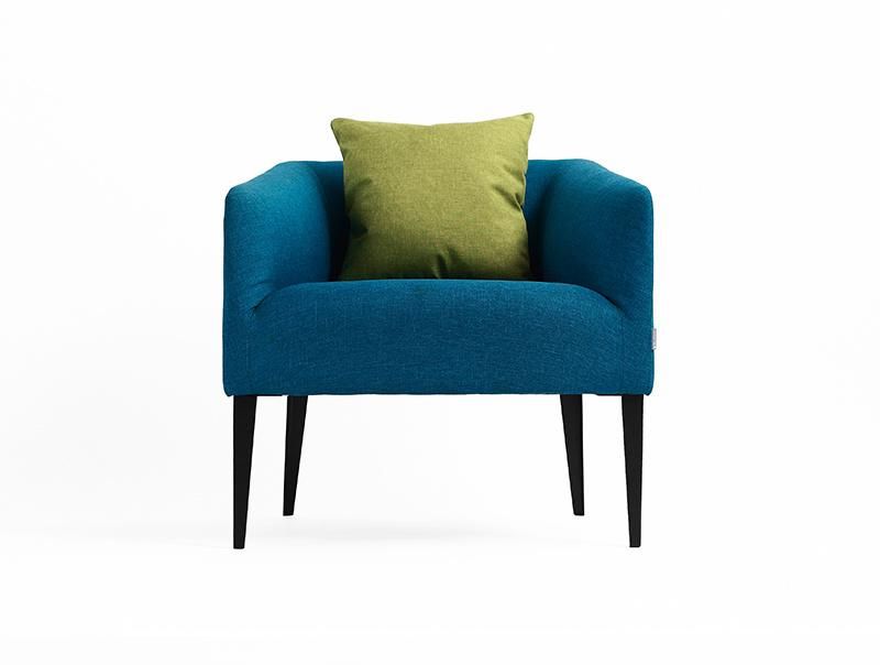 Blue Fabric Leisure Office Sofa for Reception Area