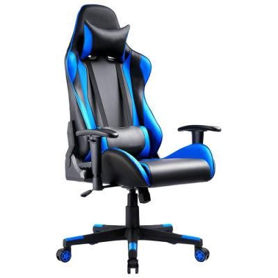 Luxury PU Leather Swivel Reclining Gaming Chair with Wheels