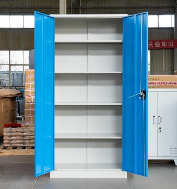 Jas-008 Factory Supply Office Steel Storage Cabinet Furniture 2 Swing Doors Steel Filing Cabinet