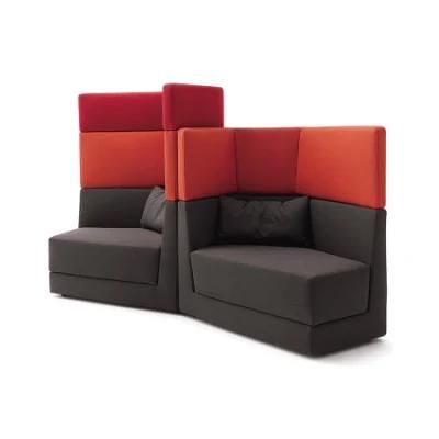 New Model High Back Fabric Sofa Set Office Sectional Sofa Commercial Office Lounge Seating