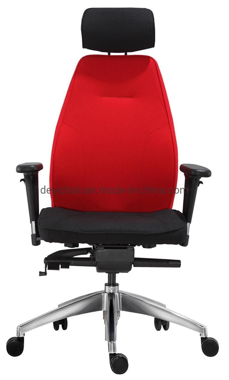 Colorful Fabric Upholstery Tall Back Donati Multifunctional Mechanism PU Surface Adlustable Arm Manager Executive Chair