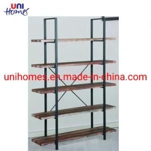 Ladder Shelf, 5-Tier Bookshelf, Storage Rack Shelves, Bathroom, Living Room, Industrial Accent Furniture, Steel Frame