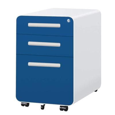 Customized Mobile Pedestal Casters Steel 4 Drawer Filing Pedestal Cabinet