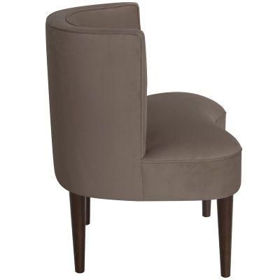 Coffee Design Fabric Arm Lounge Velvet Restaurant Upholstered Living Room Chair