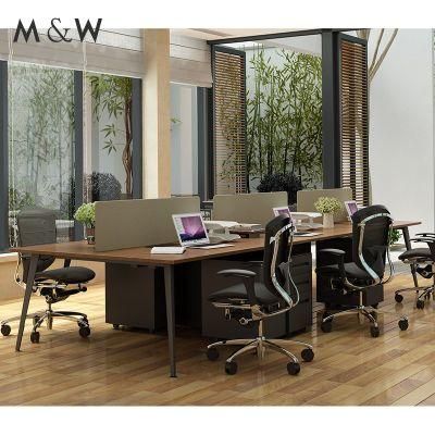 Top Selling Popular Type 6 Seater Modern 6 Person Office Computer Workstation