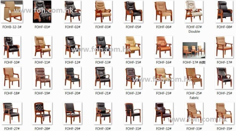 Genuine Leather Court Chair with Button Tufted Design (FOH-F28)