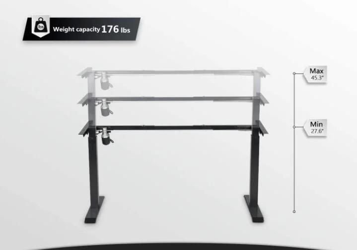 Height Adjustable Standing Desk Frame, Electric Stand up Desk Frame