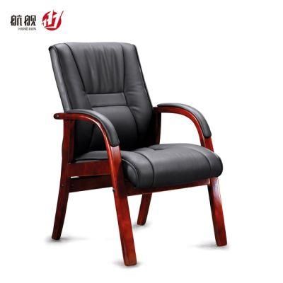 Big Size Wooden Legs and Armrest Best Leather Office Chair 2020