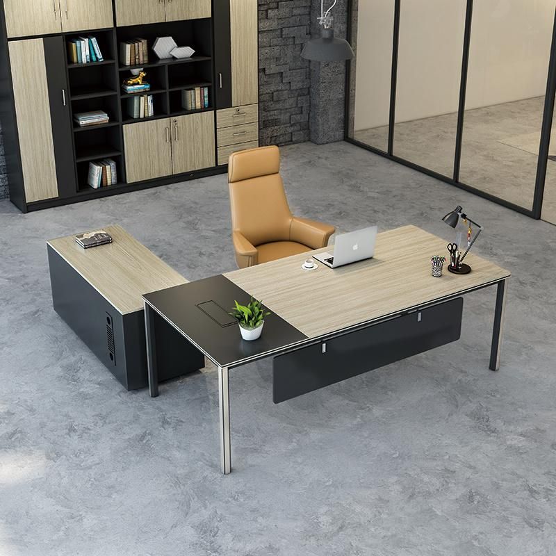 Most Popular Executive L-Shape Desk Stylish Manager Office Wooden Executive Table