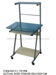 Melamine Office Furniture Computer Desk with Wheels (RX-701RB)