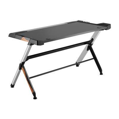 Deluxe Laptop PC Game Computer Table Gaming Desk with RGB Lighting