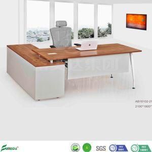 Gold Teak Furniture Melamine Flake Chipboard Manager Table Office Executive Desk