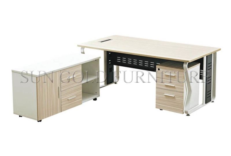 Factory Wholesale Fashion Office Study Table with Metal Frame Table Leg (SZ-OD354)