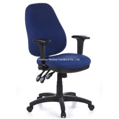 High Back Color Available Nylon Base and Castors Fabric Chair Three Lever Heavy Duty Mechanism Fabric Manager Office Chair