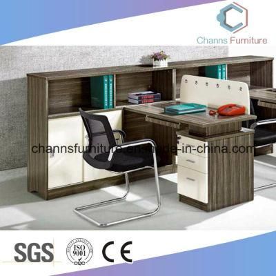Top Sale Open Area Office Partition Wood Workstation with Side Cabinet (CAS-W1881)